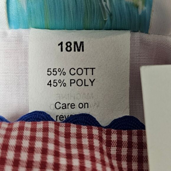 HAUTE SMOCKS Gingham Check Flag Dress - Size 18M NWT‎ - Picture 8 of 9